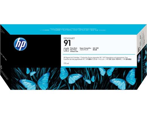 HP Tinte Nr. 91 - Photo Black (C9465A) Tintenvolumen 775ml,