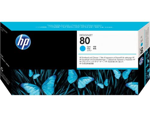 HP Druckkopf+Reiniger Nr.80 - Cyan (C4821A) Tintenvolumen 17ml