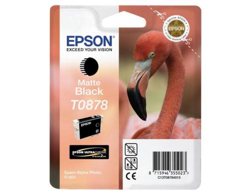 Tinte Epson T08784010, matt schwarz, 11,4ml Stylus Photo R1900