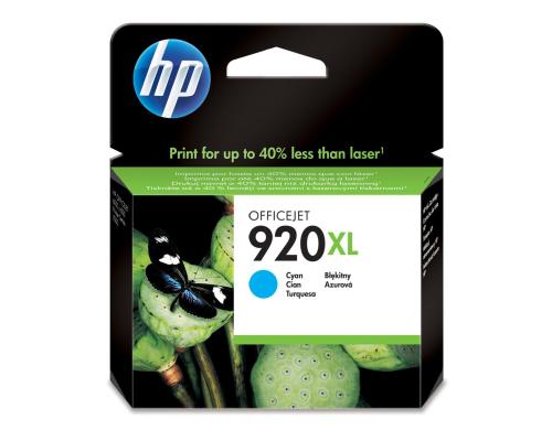 HP Tinte Nr. 920XL - Cyan (CD972AE) 6ml, Seitenkapazität ~ 930 Seiten
