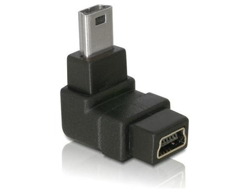 USB Adapter Mini-B zu Mini-B, 90° gewinkelt Mini-B/Bu-Mini-B St, Stecker 180° gedreht