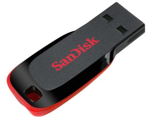 SanDisk USB Cruzer Blade 16GB schwarz USB 2.0, ohne Abdeckung