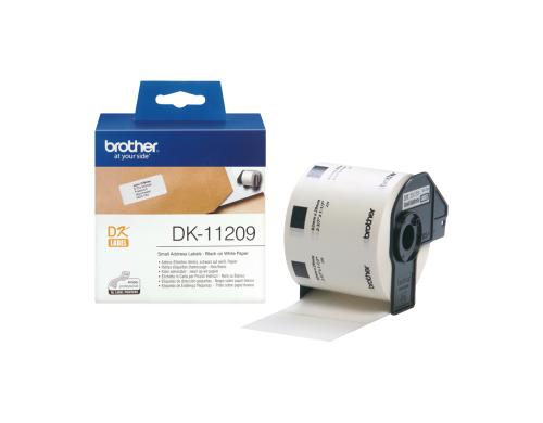 Brother P-touch DK-11209 Adress-Etiketten (Klein) 800Stk./Rolle 29x62mm