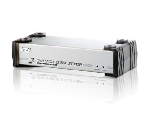 Aten 2Port DVI Splitter: VS162 Aktiv verstärkt, DVI-I, unterstützt DVI,VGA