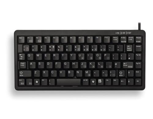 Cherry Kompakt Tastatur G84-4100, US Layout Ultraflache Kompakt-Tastatur USB & PS/2