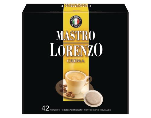 Mastro Lorenzo Crema Kaffeepad's 42 Portionen, Softpads