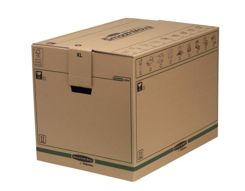 Fellowes R-Kive Umzugsbox, 5 Stück 463x480x632mm, kein Klebeband erforderlich