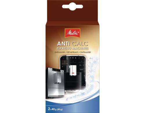 Melitta Anti Calc Pulver für Kaffeemaschine 2 Pack