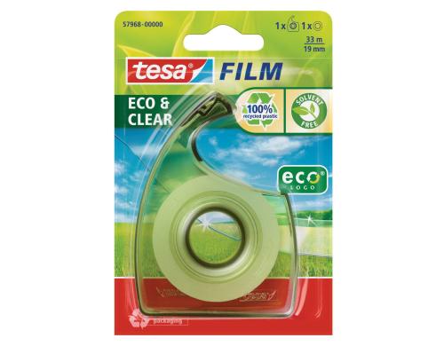 Tesa Eco&Clear Handabroller inkl. 1 Roller 19 mm x 33 Meter