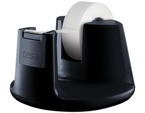 Tesa Tischabroller Compact schwarz inkl. 1 Rolle tesafilm invisible 19 mm x 33