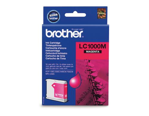 Tinte Brother LC-1000M magenta, zu DCP130C 330C/540CN/750CW/MFC240C/440CN/660CN,