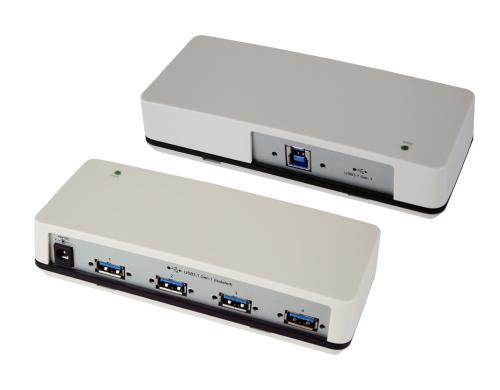 exSys EX-1182VIS, 4x USB 3.0 / 3.1 HUB mit 4 Ports, 1.5 A / Port, 5V