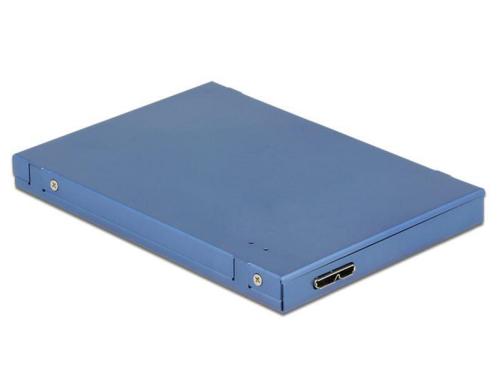 Delock M.2 SATA &mSATA zu 9.5mm USB-Gehäuse Betrieb von 2 SSDs an USB3.1 MicroB