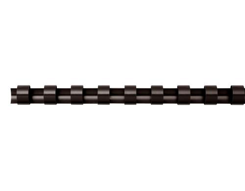 Binderücken 12.5mm, schwarz, 25 Stk. Blattkapazität 56-80, 21 Ringe