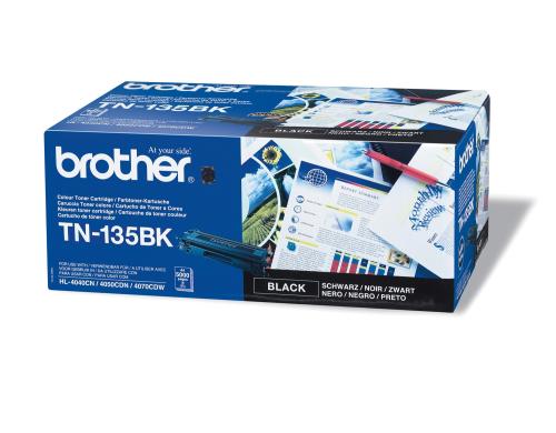 Toner schwarz zu Brother HL-4040CN/4050CDN /4070CDW, TN-135BK 5000 Seiten @ 5%