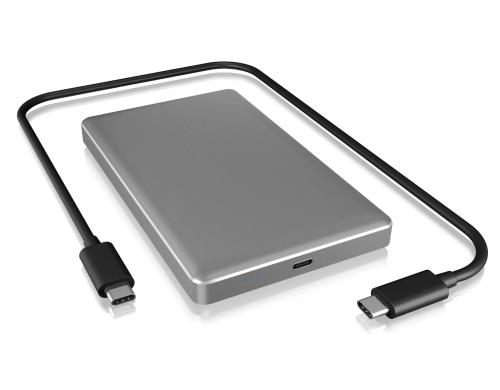 ICY BOX ext. 2.5 Gehäuse IB-245-C31-G silber,USB3.1 für SATA HDD und SSD