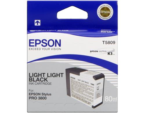 Epson Tintenpatrone schwarz light, light (C13T580900, T5809)