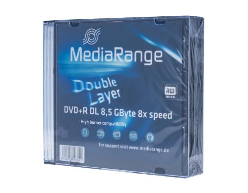 MediaRange DVD+R 8.5GB Double Layer 5er Pack SLimCase, 8-fach