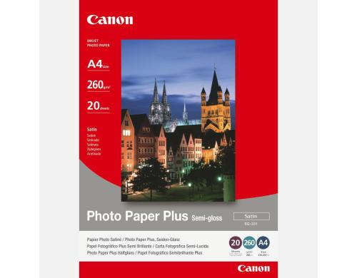 CANON Photo Paper Plus Semi-gloss A4 InkJet, 260g, 20 Blatt