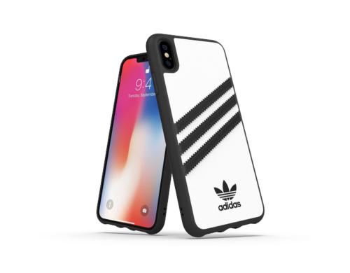Adidas PU Moulded Case weiss/schwarz für iPhone Xs Max