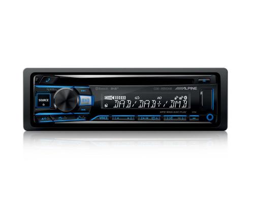 AlpineDAB+  Radio CD MP3, BT, RGB illum, Front USB