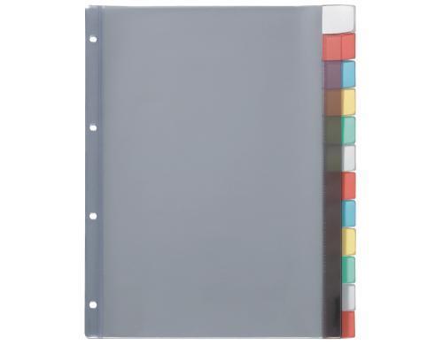 Kolma Register A4 XL LongLife m. Etikettentabs 12t,mehrfarbig/rainbow