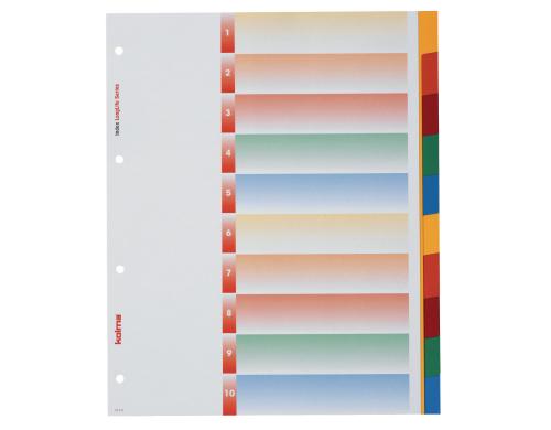 Kolma Register A4 XL LongLife blanko 10-teilig, mehrfarbig / rainbow