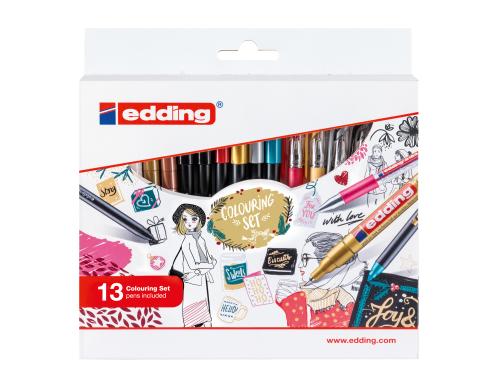 Edding Colouring Promotion Set 13 Stifte für kreative Stunden