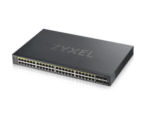 ZyXEL GS1920-48HPv2, Web-Managed, Gigabit 48x 10/100/1000 PoE, 4x Combo für SFP