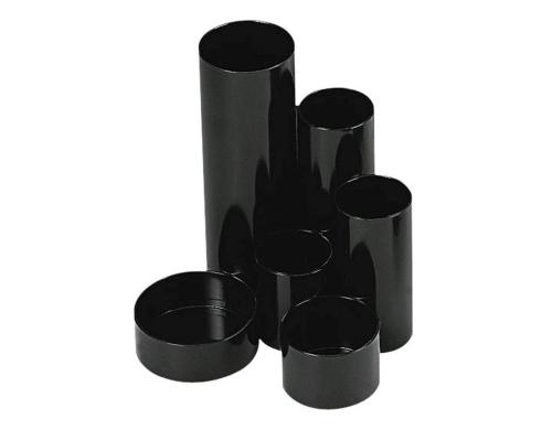 Wedo Butler schwarz, mit 6 Röhren aus hochwertigem ABS-Kunststoff