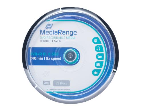 MediaRange DVD+R 8.5GB Double Layer 25er Spindel, 8-fach