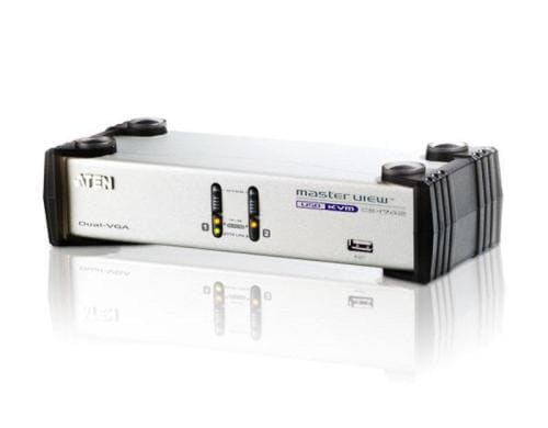 Aten CS1742: Dual-View KVM Switch, 2 Port USB, 2xVGA für Dual-View Monitore