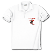 Hochwertiges Polo-Shirt mit X-Fresh energy Stickerei hinten und vorne / Grösse weiss / XL / 100% Baumwolle