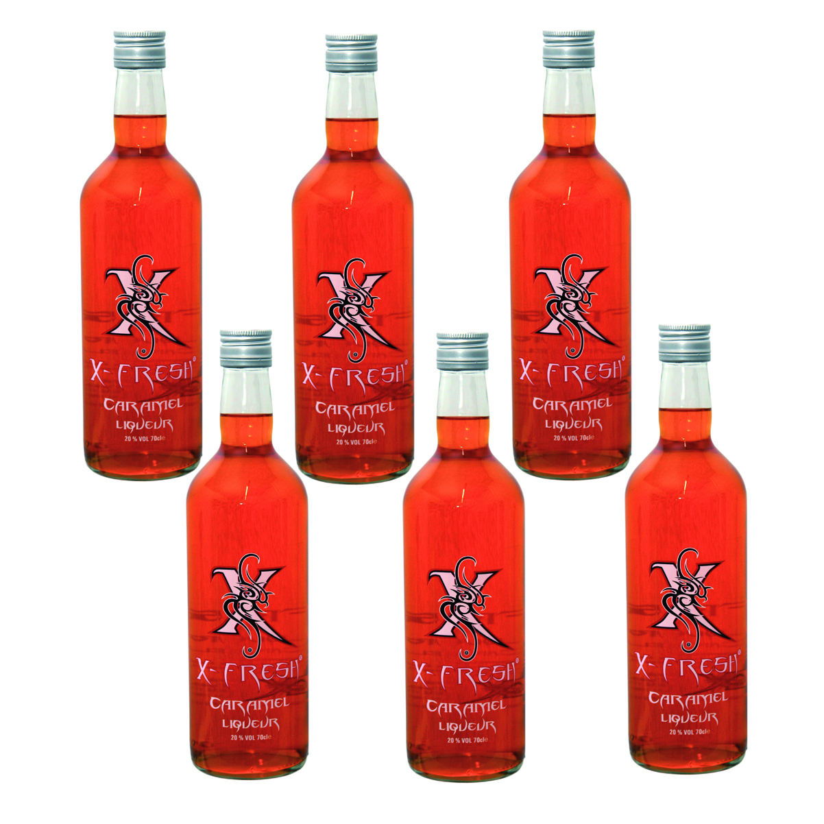 X-Fresh Vodka Caramel 6 x 0.7 Ltr. (6er Box) 20 Vol. / Verkauf nur ab 18 Jahren / Kein Export 