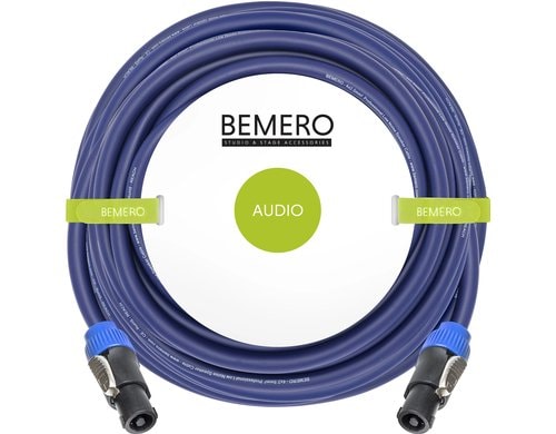 Bemero BSC3333-2000BL SpeakON Kabel 20m Lautsprecherkabel 4x2.5mm2, schwarz