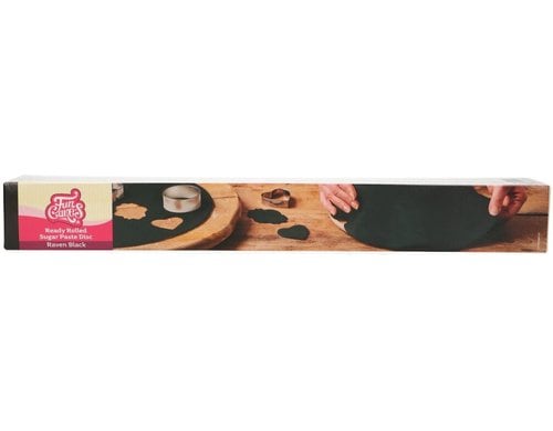 Ausgerollte Fondant Decke - schwarz 430 g