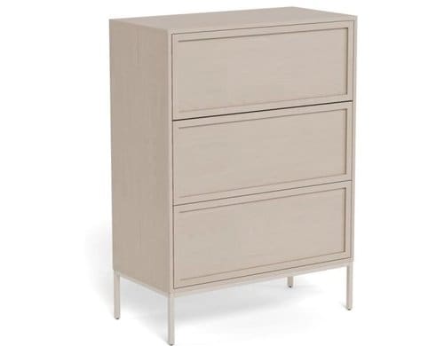 AC Design Kommode Palmdale Grau, 80x40x110 cm