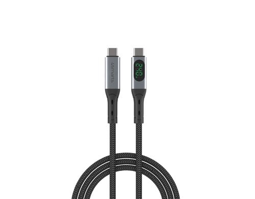 4smarts USB4 USB-C Kabel, 1.5m DigitCord bis 240W, 1.5m, schwarz