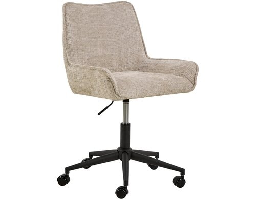 AC Design Bürostuhl Eddie beige mit Bremsrollen