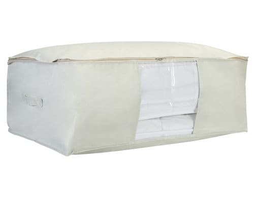 COCON Aufbewahrungstasche 68.5x48.5x29.5cm hellgrau, mit RV, Polyester + PVC Fenster