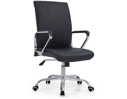 CONTINI Bürostuhl Comfort schwarz Kunstleder, mit Armlehnen