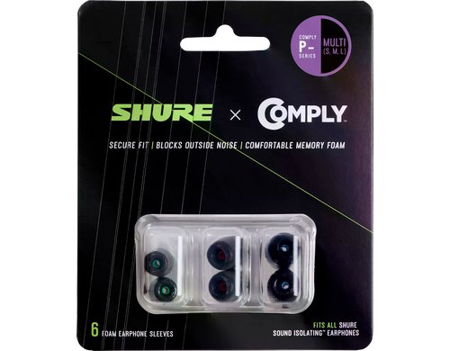 Shure EACYPF-6KIT Comply foams P Series KIT, S/M/L, 1 EA