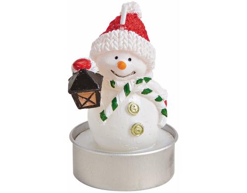 G. Wurm Teelichter Schneemann, 6er Set 4x7x4 cm