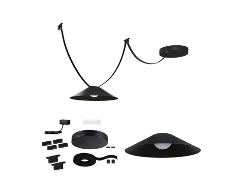 Paulmann ULine Starter Set 60VA 930 5m Gurt inkl. Halterungen Pendel Cone 48V DC Schw