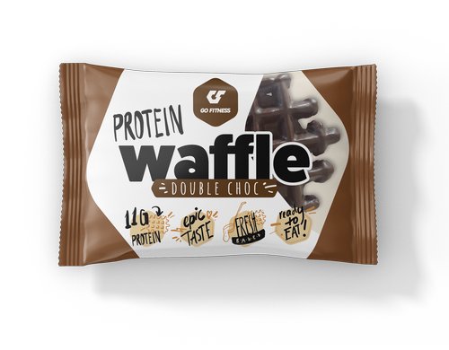 GoFitness Nutrition Protein Waffle, Einzel Double Choc, 1x50g