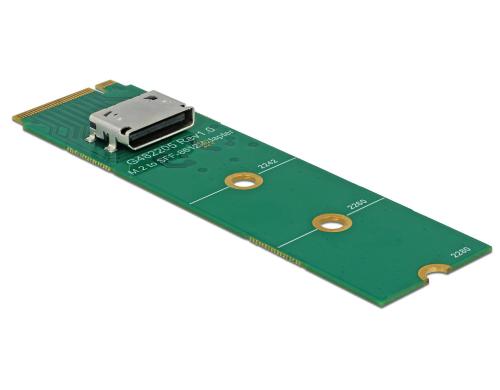 Delock M.2 zu OCuLink SFF-8612 Buchse Benötigt M.2 Anschluss mit Key M Slot