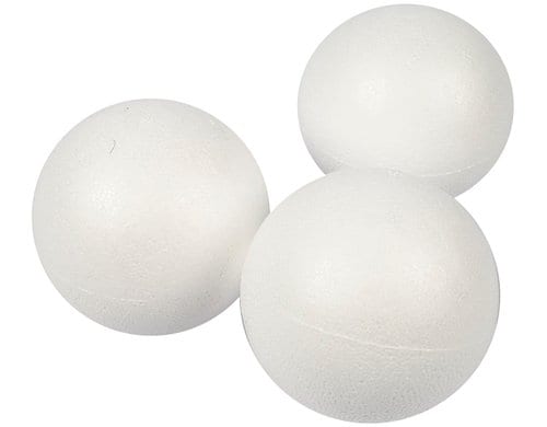 Creativ Company Styropor-Kugeln 8 cm, Weiss 25 Stk