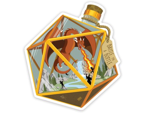 Battle in a Bottle Sticker