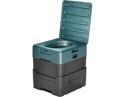 Verschweiss-Toilette Clesana X1 ProCharge, Farbe schwarz/grün