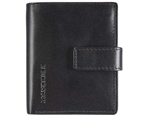 Maverick All Black CardProtector Compact Leder, RFID, schwarz